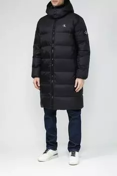 Куртка утепленная с капюшоном удлиненная Calvin Klein Jeans