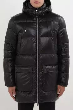 Куртка утепленная с капюшоном удлиненная Karl Lagerfeld