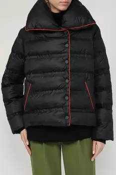 Куртка утепленная с контрастными деталями и объемным воротником Perspective