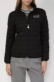Куртка утепленная с логотипом бренда Ea7