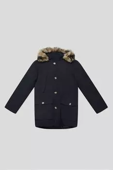 Куртка утепленная с мехом на капюшоне Piombo