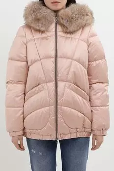 Куртка утепленная с меховой опушкой Geox