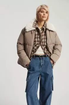 Куртка утепленная с меховой опушкой Nume