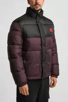 Куртка утепленная с воротником стойкой HUGO