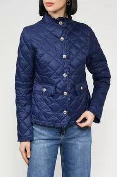 Куртка утепленная с воротником стойкой и отделкой рюшами Rinascimento