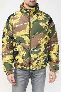 Куртка утепленная с воротником стойкой VERSACE JEANS COUTURE