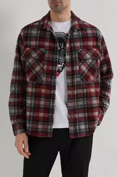 Куртка в клетку из смесовой шерсти DIGEL