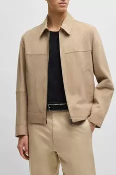 Куртка замшевая с отложным воротником BOSS