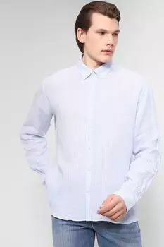 Льняная рубашка в полоску D.Molina