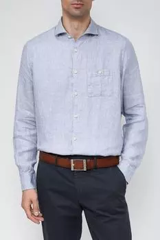 Льняная сорочка с карманом DIGEL