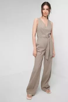 Льняной комбинезон в полоску SABRINA SCALA