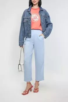 Льняные брюки свободного кроя Emme Marella