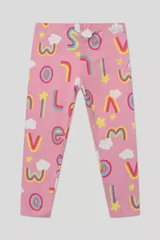 Легинсы хлопковые с принтом Fagottino