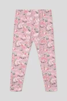 Легинсы хлопковые с принтом Minymo