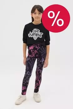 Легинсы хлопковые с принтом OVS