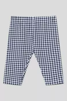 Легинсы хлопковые в мелкую клетку Fagottino