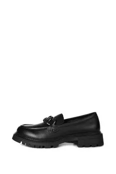 Лоферы кожаные с пряжкой Abricot