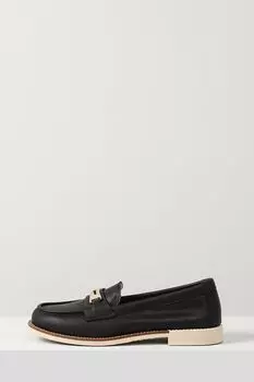 Лоферы кожаные с пряжкой Ever be