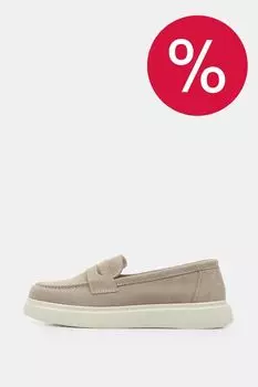 Лоферы велюровые Abricot