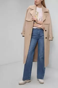 Лонгслив асимметричного кроя с принтом Manila Grace