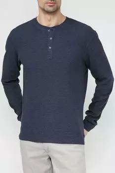 Лонгслив хлопковый на пуговицах Blend