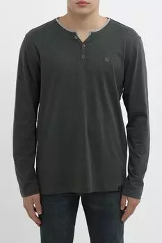 Лонгслив хлопковый на пуговицах LERROS