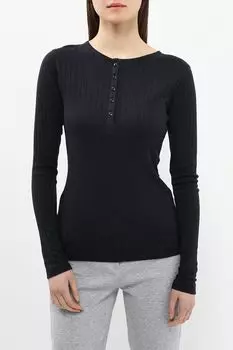 Лонгслив хлопковый на пуговицах Marc O'Polo