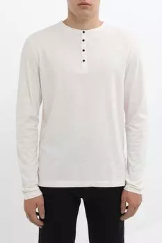 Лонгслив хлопковый на пуговицах Superdry