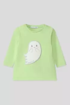 Лонгслив хлопковый с декором Choupette