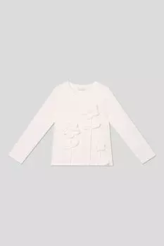 Лонгслив хлопковый с декором Choupette