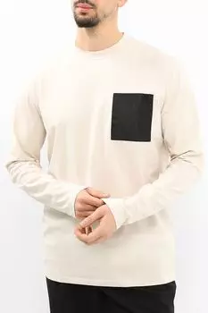 Лонгслив хлопковый с карманом Karl Lagerfeld