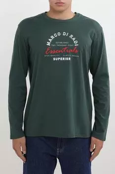 Лонгслив хлопковый с логотипом MARCO DI RADI