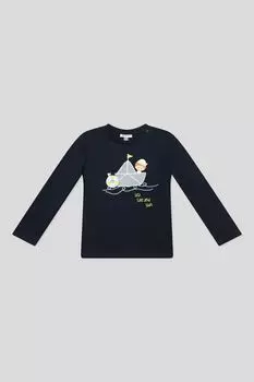 Лонгслив хлопковый с принтом Fagottino