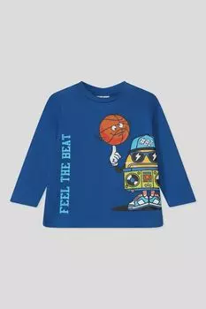 Лонгслив хлопковый с принтом Fagottino