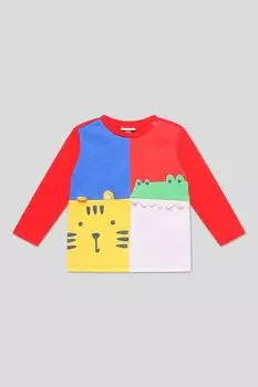 Лонгслив хлопковый с принтом Fagottino