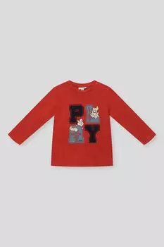 Лонгслив хлопковый с принтом Fagottino