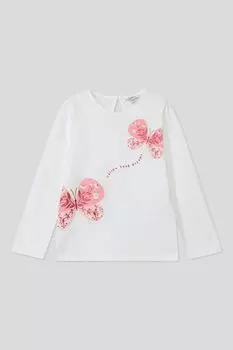 Лонгслив хлопковый с принтом Fagottino