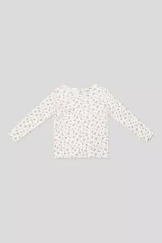 Лонгслив хлопковый с принтом Fagottino