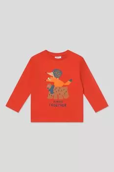 Лонгслив хлопковый с принтом Fagottino