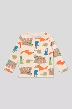 Лонгслив хлопковый с принтом Fagottino