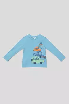 Лонгслив хлопковый с принтом Fagottino