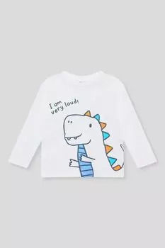 Лонгслив хлопковый с принтом Fagottino