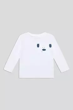 Лонгслив хлопковый с принтом Fagottino