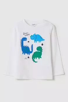 Лонгслив хлопковый с принтом Fagottino