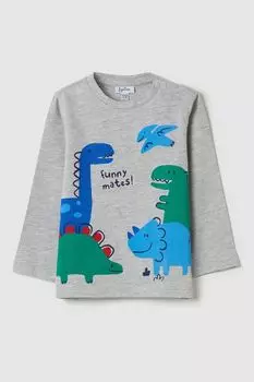 Лонгслив хлопковый с принтом Fagottino