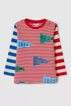 Лонгслив хлопковый с принтом Fagottino