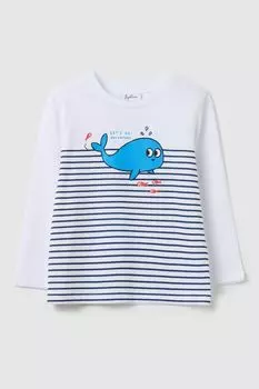 Лонгслив хлопковый с принтом Fagottino