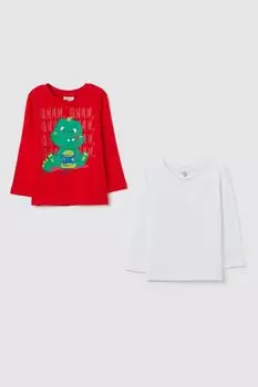 Лонгслив хлопковый с принтом Fagottino