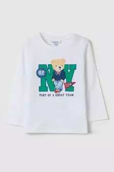 Лонгслив хлопковый с принтом Fagottino