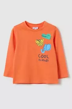 Лонгслив хлопковый с принтом Fagottino